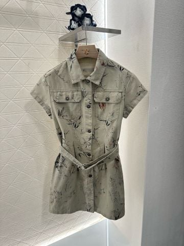 Đầm nữ Di*or* – Denim Hoa Lan 2025