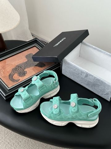 Sandal theer tháo CHNEL* da lộn Magic 25” Suede Edition