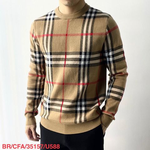 Áo len nam kẻ Burberry* cao cấp