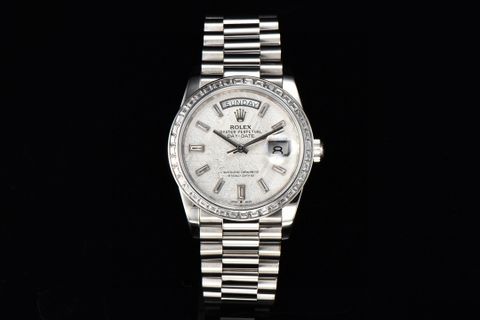 Đồng hồ nam nữ rolex* case 36mm dây kim loại đẹp sang VIP 1:1