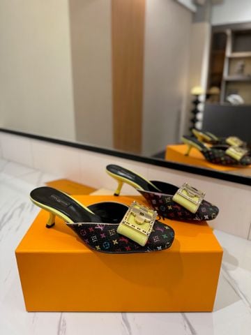 Giày sục cao gót L*V