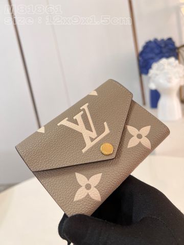 Ví nữ LV* dáng nhỏ da bò dập Monogram VIP 1:1