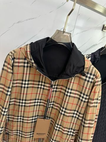 Áo khoác nam BURBERRY* kẻ mặc được hai mặt