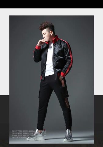 Áo bomber nam lưng thêu hoạ tiết đẹp cao cấp