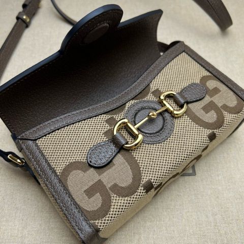 Túi xách nữ GUCCI* 18cm canvas hoạ tiết logo