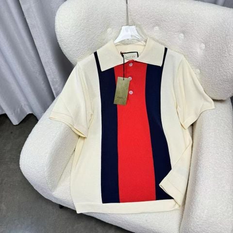Bộ áo polo len nam GUCCI* và quần short len
