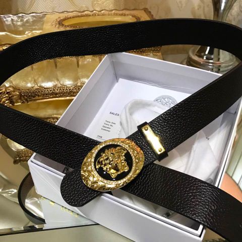 belt versace cho nam nữ mạ vàng da mềm sụn hàng cao cấp
