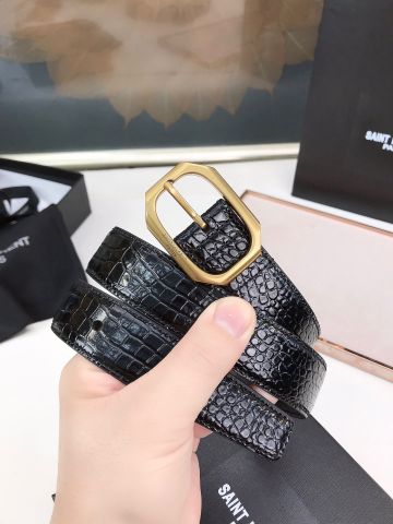 Belt nữ YSL* vân cá sấu đẹp sang cao cấp