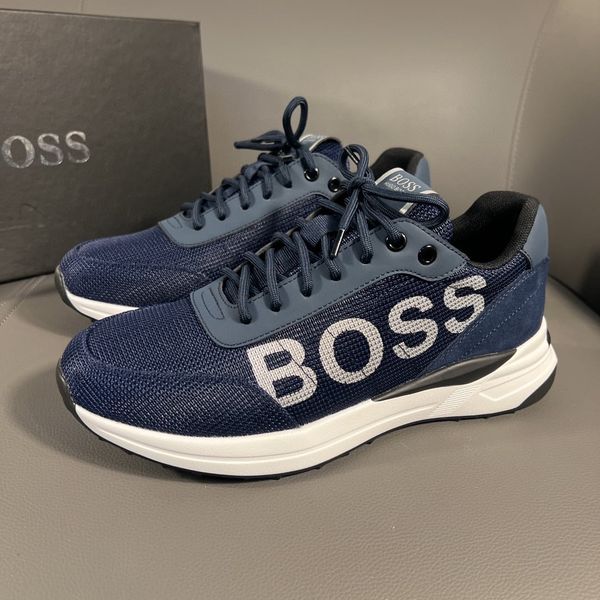 Giày thể thao nam HUGO* BOSS* chất vải màu xanh và đen – lien fashion