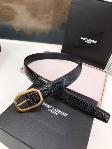 Belt nữ YSL* vân cá sấu đẹp sang cao cấp