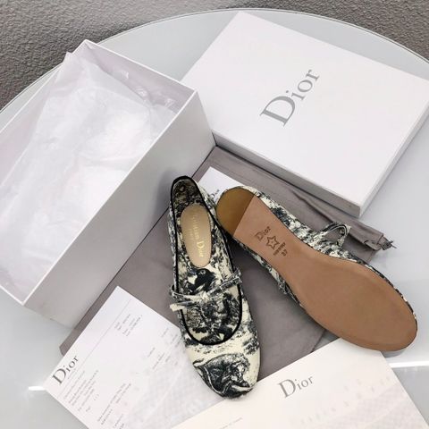 Giày bệt Dior* hoạ tiết đẹp sang cao cấp