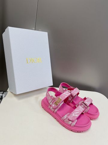 Sandal nữ Dior* quai hoạ tiết hàng độc