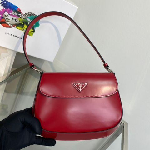 Túi xách nữ PRADA* size 23cm da bóng mờ đẹp sang cao cấp