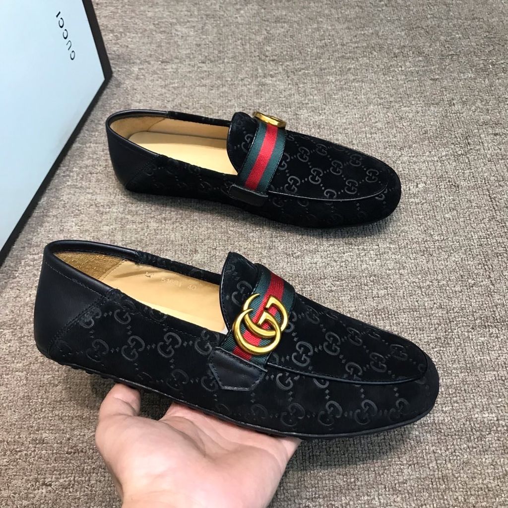 Giày lười GUCCI da lộn hoạ tiết logo đẹp sang cao cấp 1500k http ...