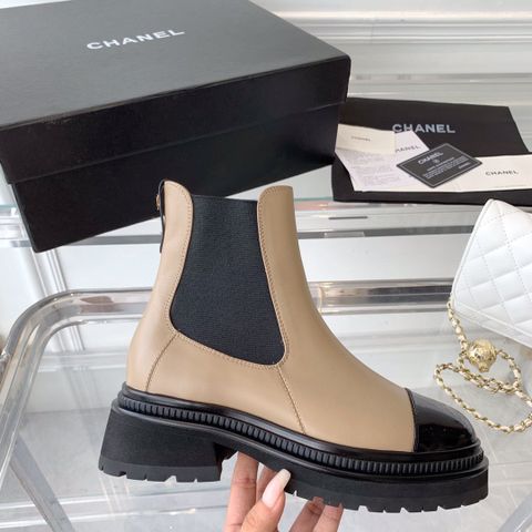 Boot chanel* cổ ngắn da bò SIÊU CẤP