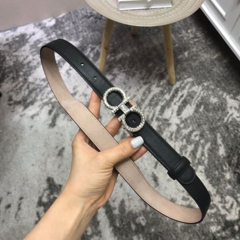 Belt nữ SALVATORE* mặt nạm đá bản 2,5cm