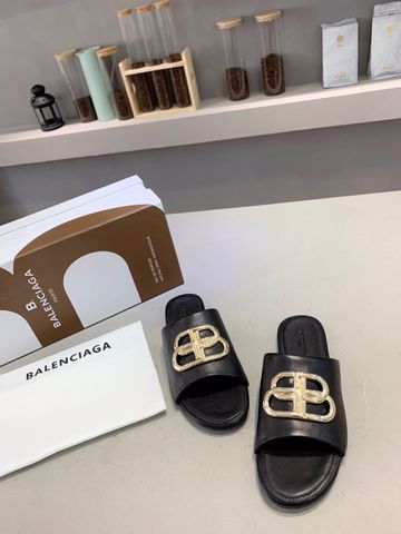 Dép nữ BALENCIAGA logo da đẹp cao cấp nhiều màu