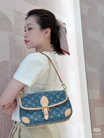 Túi xách nữ L*V  Diane –  denim Monogram trẻ trung và sang trọng