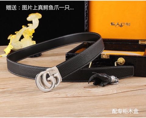 Belt GUCCI nam nữ bản 3.5cm dây da mềm đẹp cao cấp