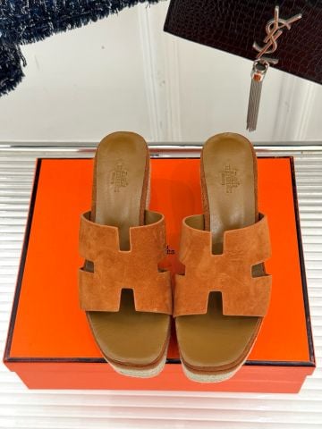 Dép nữ  Herme*s đế xuồng  Espadrille H