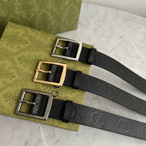 Belt nam GUCCI* dây da dập nổi Logo đẹp VIP 1:1