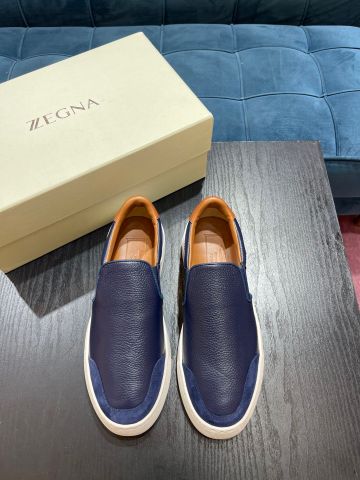 Giày slip on nam zegna* SIÊU CẤP da bò mềm