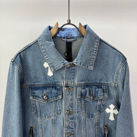 Áo khoác jeans nam nữ chrome* hearts