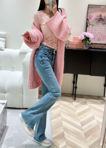 Quần jeans nữ ống loe Chanel* dáng cực đẹp VIP 1:1