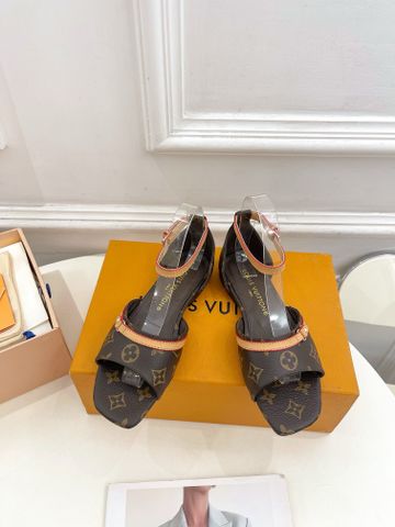 Sandal nữ L*V hoạ tiết Monogram 3 màu VIP 1:1