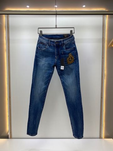 Quần jeans nam DG* thêu hoạ tiết logo vàng đẹp SIÊU CẤP