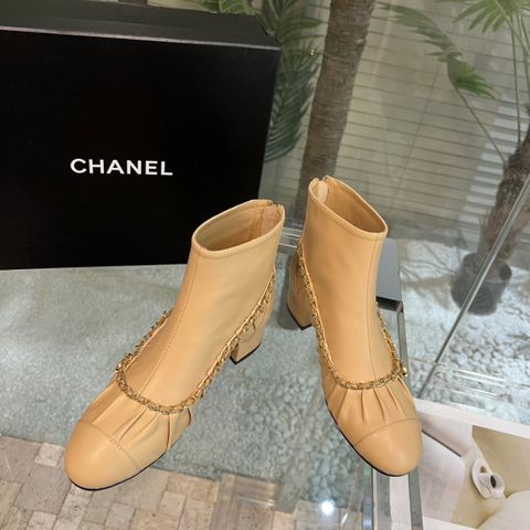 Boot chanel* SIÊU CẤP mẫu mới gót vuông xích vàng kiểu đẹp SIÊU CẤP