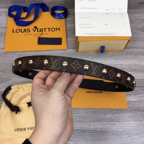 Belt nữ LV mặt tròn dây tán đinh bản 3cm đẹp độc cao cấp