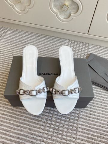 Dép cao gót BALENCIAG*  CAGOLE  khóa đá