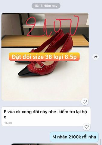 Giao dịch Ck của khách hàng tại Lien Fashion