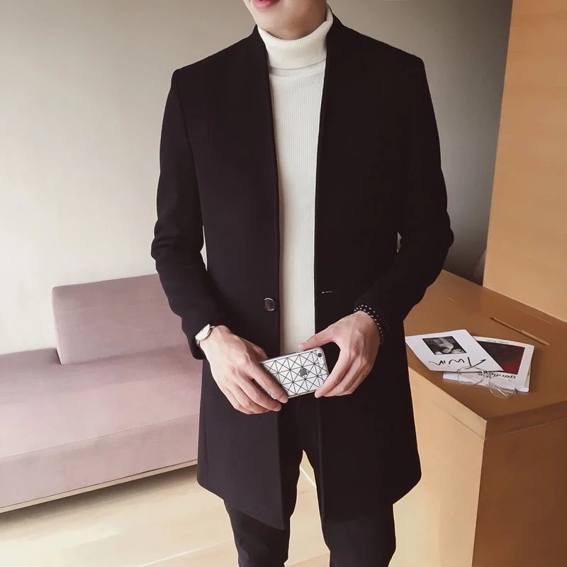áo khoác dài cổ Vest form rộng chất Flannel cao cấp  áo khoác măng tô  phong cách Hàn Quốc 2 lớp Blazer dài  Shopee Việt Nam