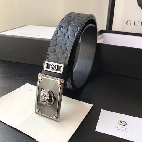 Belt nam GUCCI da vân cá sấu đẹp bản 3,8cm