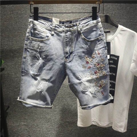 Quấn ngố jeans nam thêu đẹp