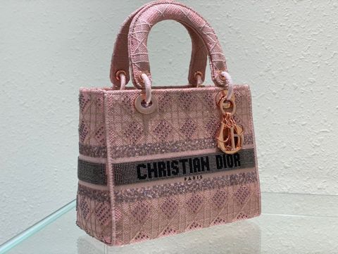 Túi xách nữ Dior* lady 24cm thêu kim sa đính pha lê VIP 1:1 mẫu mới cực sang chảnh