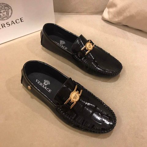 Giày lười versace da bóng đẹp