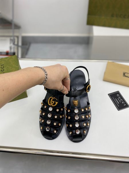 Sandal rọ nam GUCCI* tán đinh vàng / đính đá đẹp độc cao cấp 1250k Xu ...