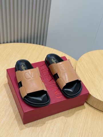 Dép nam VALENTINO* quai da bò lỳ cao cấp