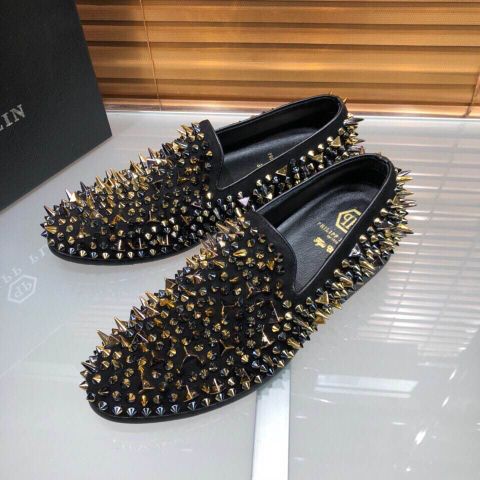 Giày nam philipp plein tán đinh vàng đẹp độc cao cấp 