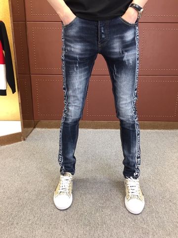 Quần jeans nam balenciaga sườn in chữ đẹp độc cao cấp