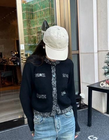 Áo cardigan len nữ miu* miu* viền sequin đẹp VIP 1:1