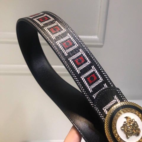 Belt nam versace bản 3,8cm dây hoạ tiết hàng độc cao cấp