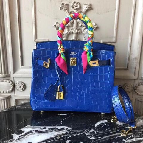 Túi hermes birkin vân cá sấu bóng đẹp sang cao cấp size 25cm