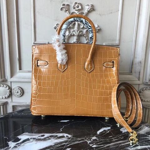 Túi hermes birkin vân cá sấu bóng đẹp sang cao cấp size 25cm