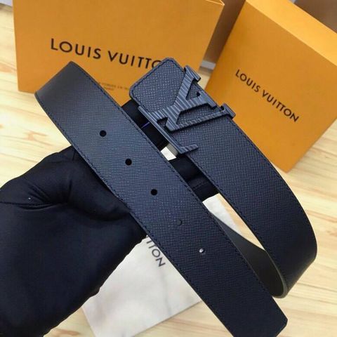 Belt nam LV da epsom đẹp bản 3,8cm