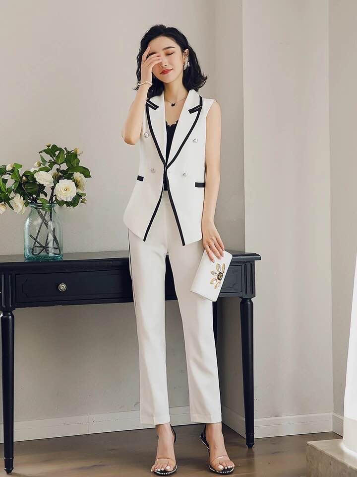 Tư Vấn May Áo Gile Nữ Công Sở Vest Công Sở Nữ Chất Lượng  Robert Việt