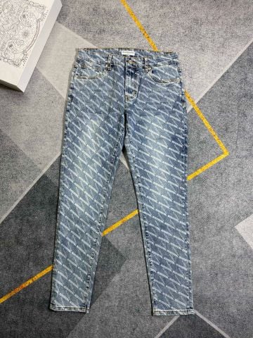 Quần jeans nam Balenciaga* hoạ tiết chữ cao cấp